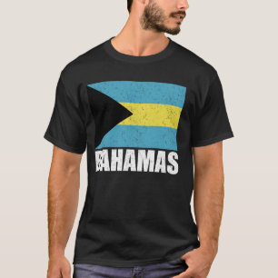 Camiseta Bahamas Flag Grunge Vintage Souvenir Bahamas