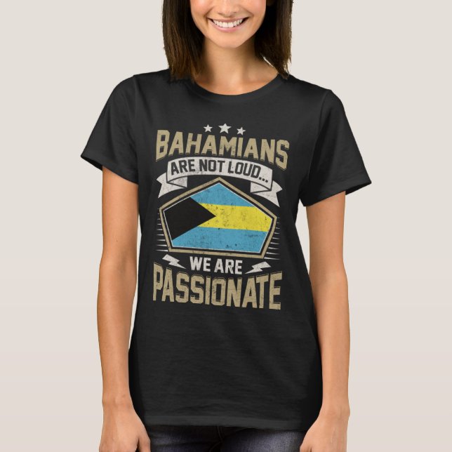 Camiseta Bahamas Flag Passionate Bahamians Girls & Women (Anverso)