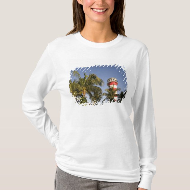 Camiseta Bahamas, Isla Gran Bahama, Freeport, Atardecer (Anverso)