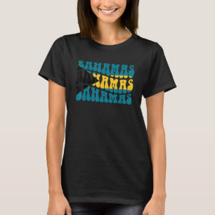 Camiseta Bahamas Nassau Beach Vintage Palm Trees Vacation_1