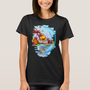 Camiseta Bahamas Souvenir Nassau Travel Vintage Bahamian