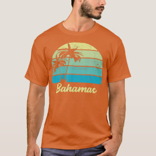 Camiseta Bahamas Souvenir Vacation Vintage Palm