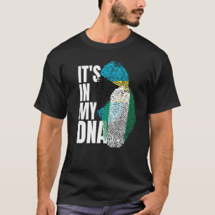 Camiseta Bahamia Y Nigeria Mezclan Bandera Del Patrimonio D