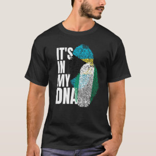 Camiseta Bahamia Y Nigeria Mezclan Bandera Del Patrimonio D
