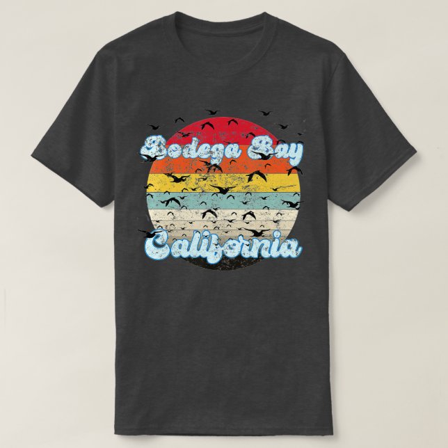 Camiseta Bahía de Bodega en California - Los pájaros no son (Diseño del anverso)