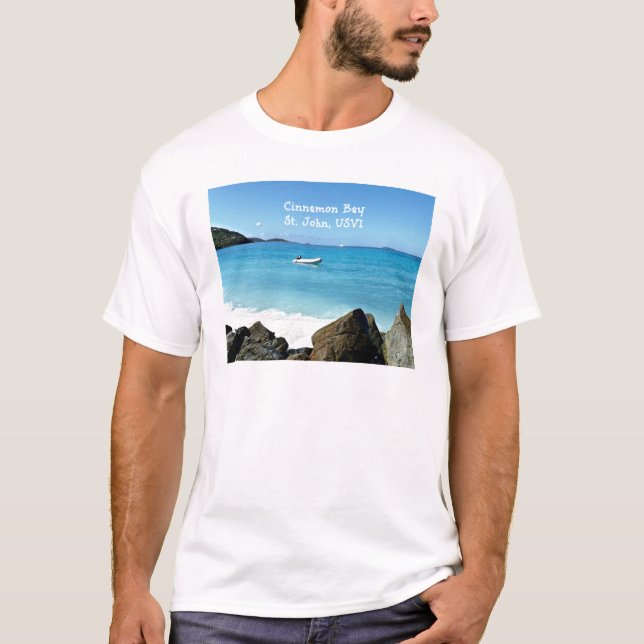 Camiseta Bahía de Cinnamon, St. John USVI (Anverso)