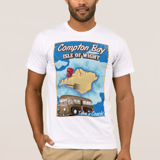 Camiseta Bahía de Compton, Isla de Wight cartel de viaje vi
