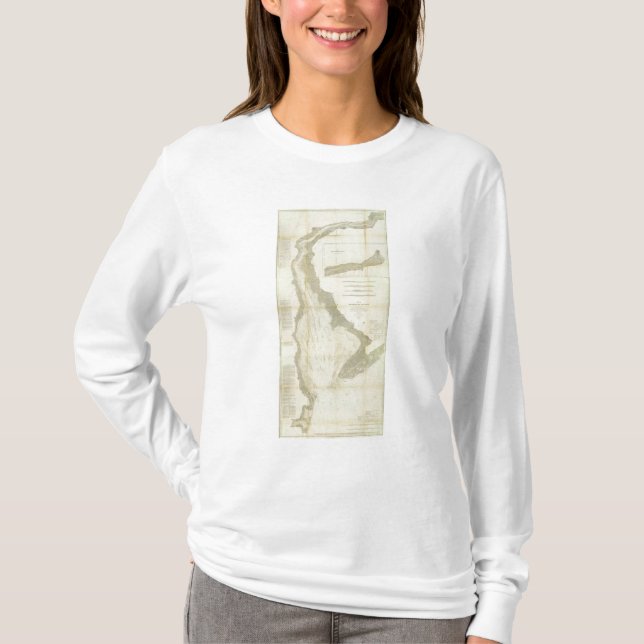 Camiseta Bahía de Delaware compuesta, río (Anverso)