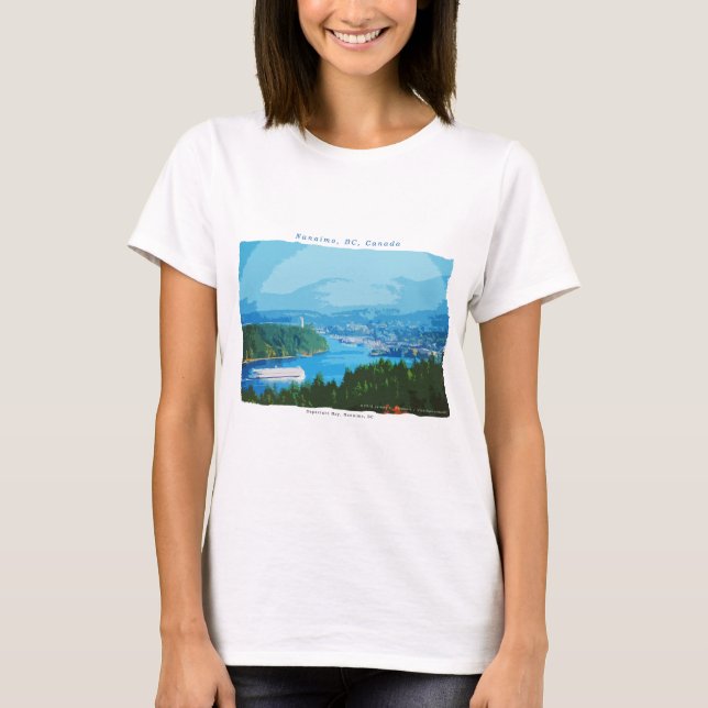 Camiseta Bahía de la salida, Nanaimo (Anverso)