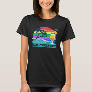 Camiseta Bahía de Malindi en Kenia Palmando a Kilifi Africa