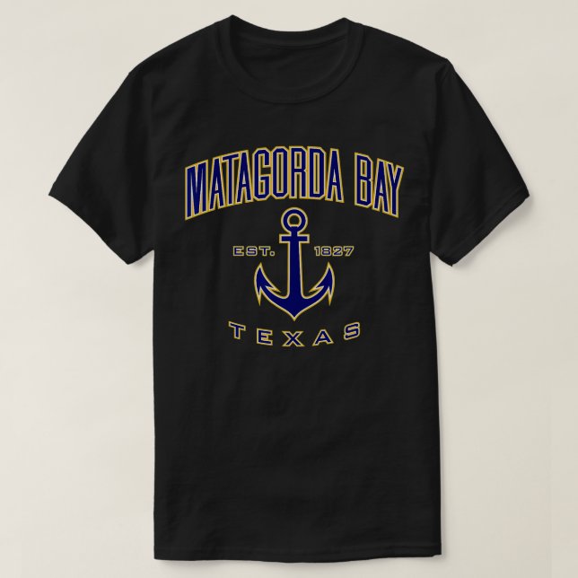 Camiseta Bahía de Matagorda TX (Diseño del anverso)