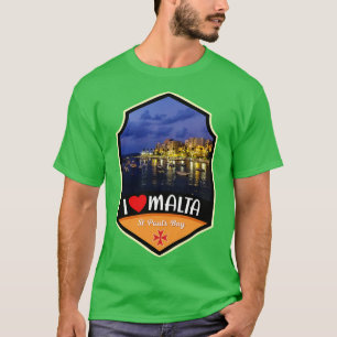 Camiseta Bahía de St Pauls en Malta