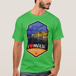 Camiseta Bahía de St Pauls en Malta