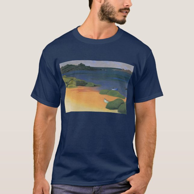 Camiseta Bahía de Tregastel por Felix Vallotton, Bella Arte (Anverso)