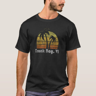 Camiseta Bahía de Trunk Retro Bahía de Vírgenes Islas Vírge