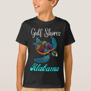 Camiseta Bahía del Golfo Alabyma Mar Turtle Familia Vacacio