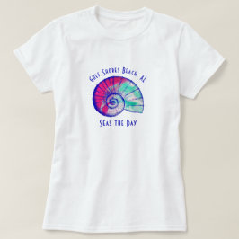 Camiseta Bahía del Golfo Costera Playa Alabama Seashell T-S