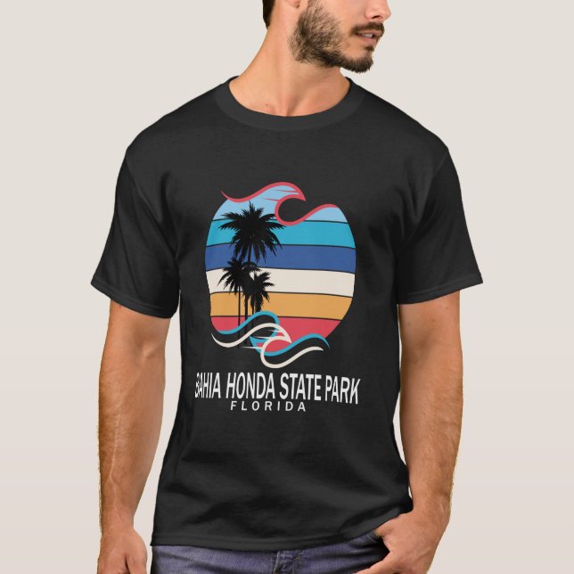 Camiseta Bahia Honda State Park Florida Beach Surfing Men W (Anverso)