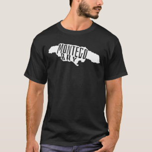 Camiseta Bahía Montego, esquema de Jamaica - Viajes en mapa