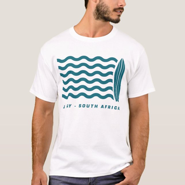 Camiseta Bahía Suráfrica de Jeffreys de la resaca (Anverso)