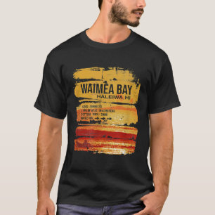 Camiseta Bahía Waimea Hawaii Costa Norte Oahu Informe de Su