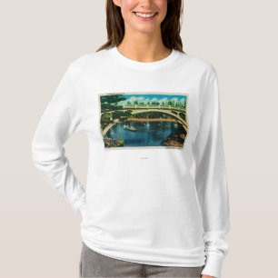 Camiseta Bahía y puente, bahía de Depoe de OregonDepoe, O