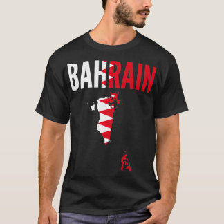 Camiseta Bahraini Gift  Bahrain Country Map Flag Pullover 