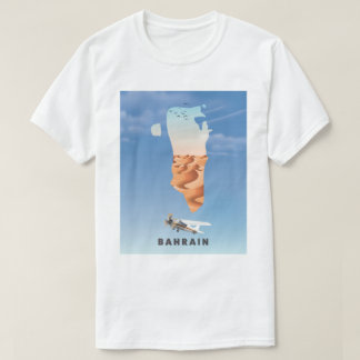 Camiseta Bahréin Ilustró un afiche de viaje.