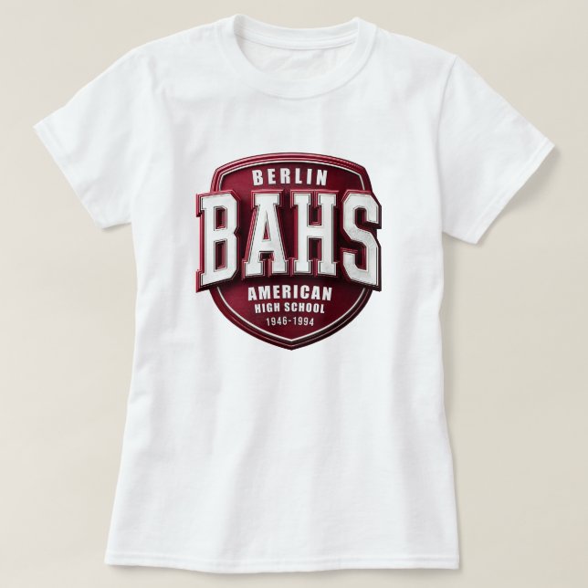 Camiseta BAHS - Escuela Secundaria Americana de Berlín (Diseño del anverso)