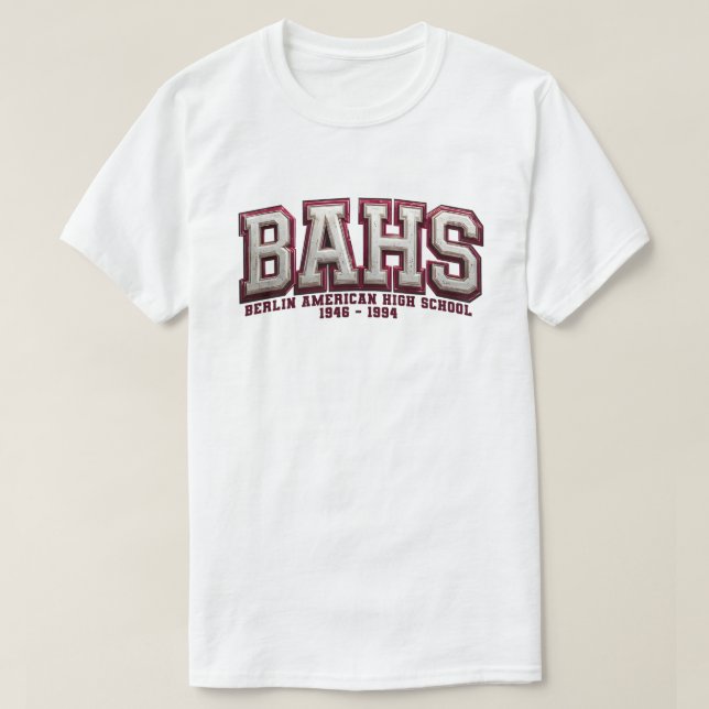 Camiseta BAHS - Escuela Secundaria Americana de Berlín (Diseño del anverso)