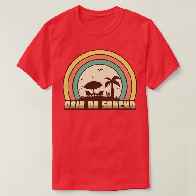 Camiseta Baia do Sancho Retro Sunset Style (Diseño del anverso)