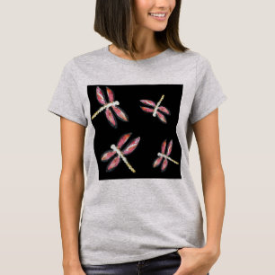 Camiseta Bailando bugs de libélulas rosadas