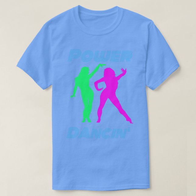 Camiseta Bailando Chicas de baile retro Power (Diseño del anverso)