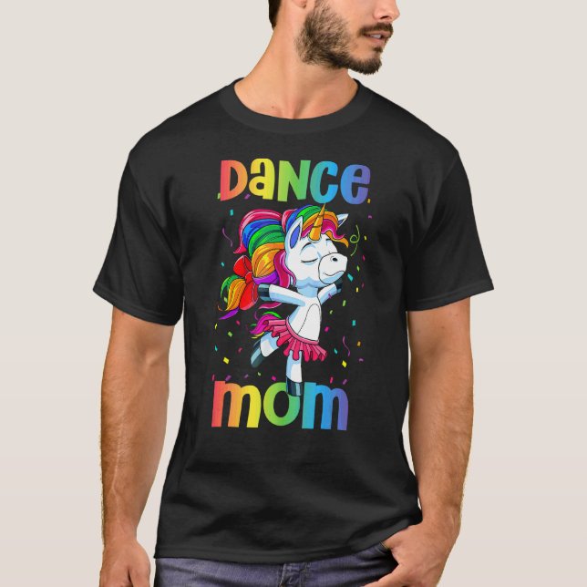 Camiseta Bailando con ballet de Unicorn para mamá (Anverso)
