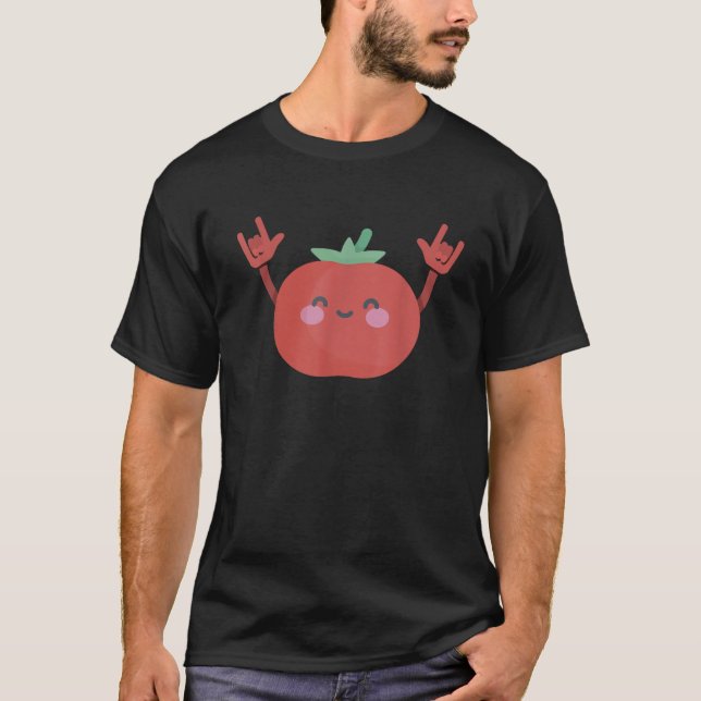 Camiseta Bailando con tomate divertida danza bailarina bail (Anverso)