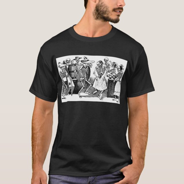 Camiseta "Bailando el Jarabe en el otro mundo " (Anverso)