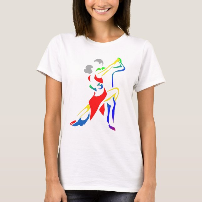 Camiseta Bailando en color (Anverso)