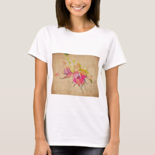 Camiseta Bailando En El Viento - Flores De Fuchsia