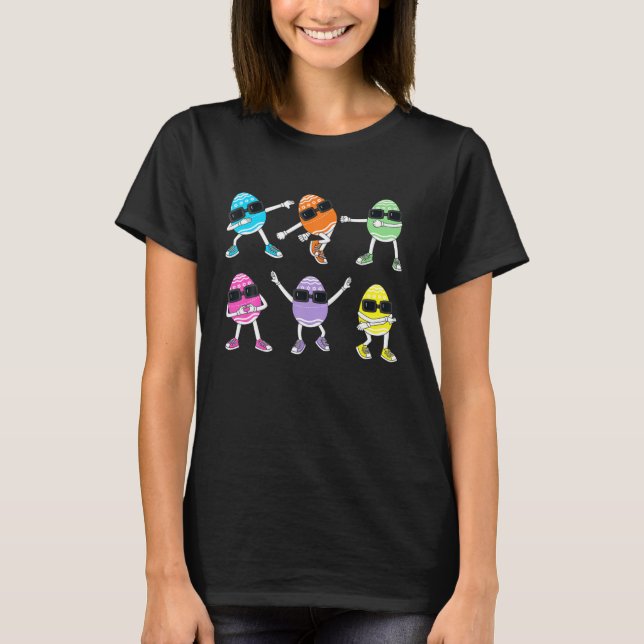 Camiseta Bailando huevos en Pascua Desafío de Baile para Ni (Anverso)