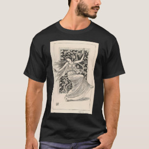 Camiseta Bailando Nymph Por Walter Crane