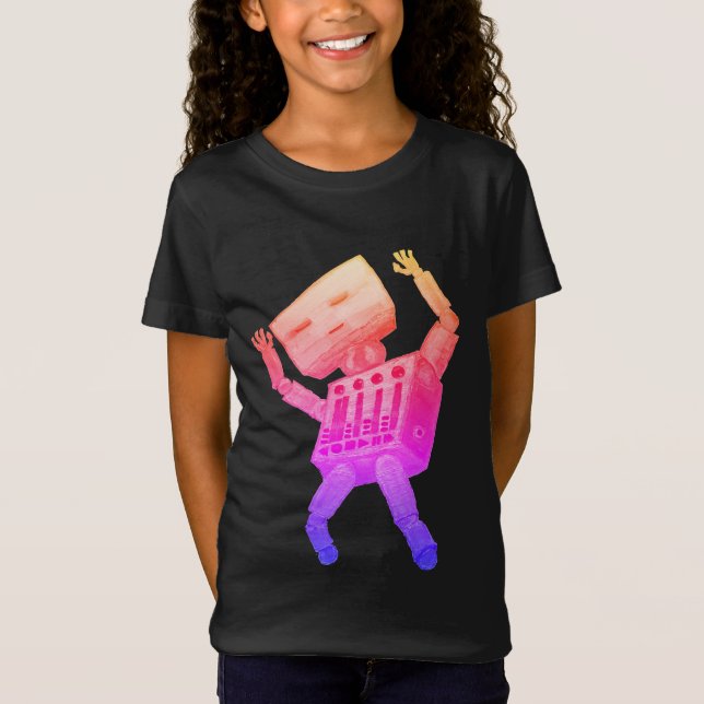 Camiseta ¡Bailando Robot! (Anverso)