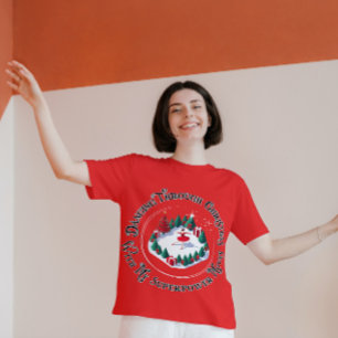 Camiseta Bailar a través de Navidades con los movimientos d