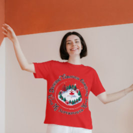 Camiseta Bailar a través de Navidades con los movimientos d