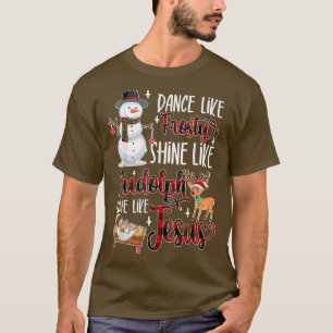 Camiseta Bailar como un Shine helado como Rudolph Love Like