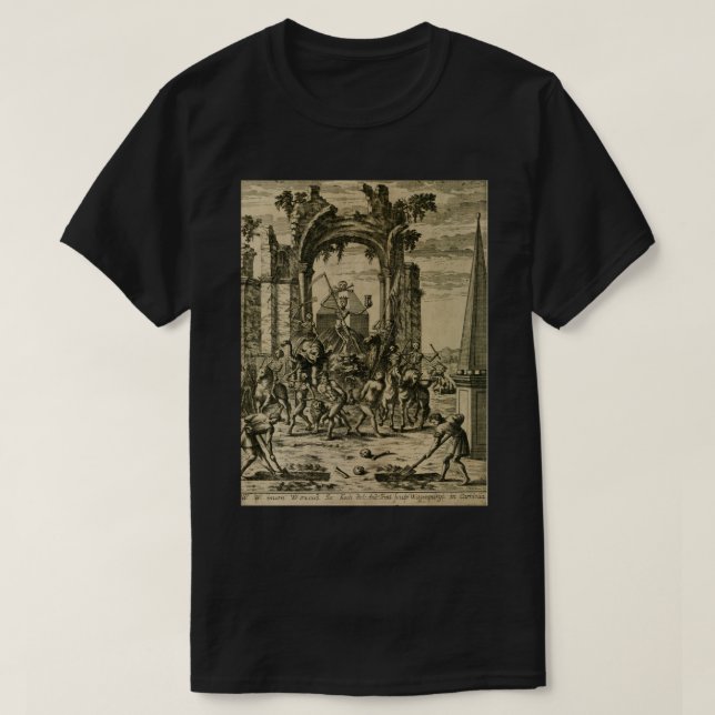 Camiseta Bailar con la muerte (Diseño del anverso)