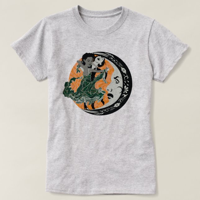 Camiseta bailar con tu oscuridad (Diseño del anverso)