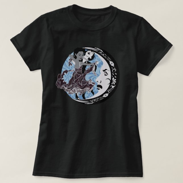 Camiseta bailar con tu oscuridad (Diseño del anverso)