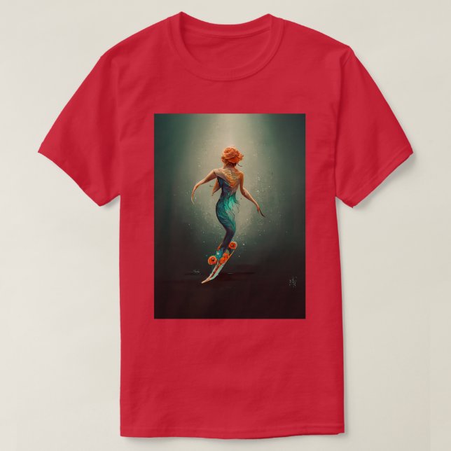 Camiseta Bailar en el azul profundo (Diseño del anverso)