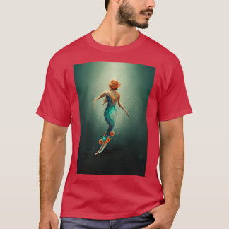 Camiseta Bailar en el azul profundo