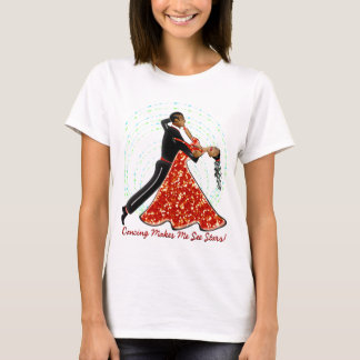 Camiseta ¡Bailar Me Hace Ver Las Estrellas! (Damas Spaghett